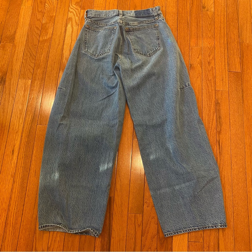 Abercrombie & Fitch the Ultra Barrel midrise jeans curve love size 24 regular - Picture 9 of 10